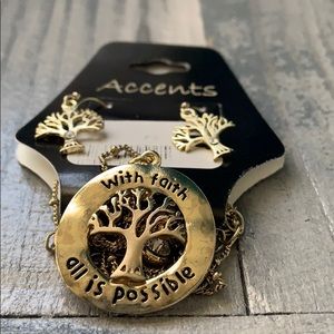 Accents - earring and necklace set